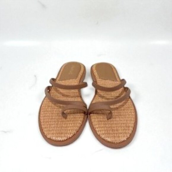 NWOT Kaanas Azores Naked slide Sandals Caramel Flats - Picture 4 of 6